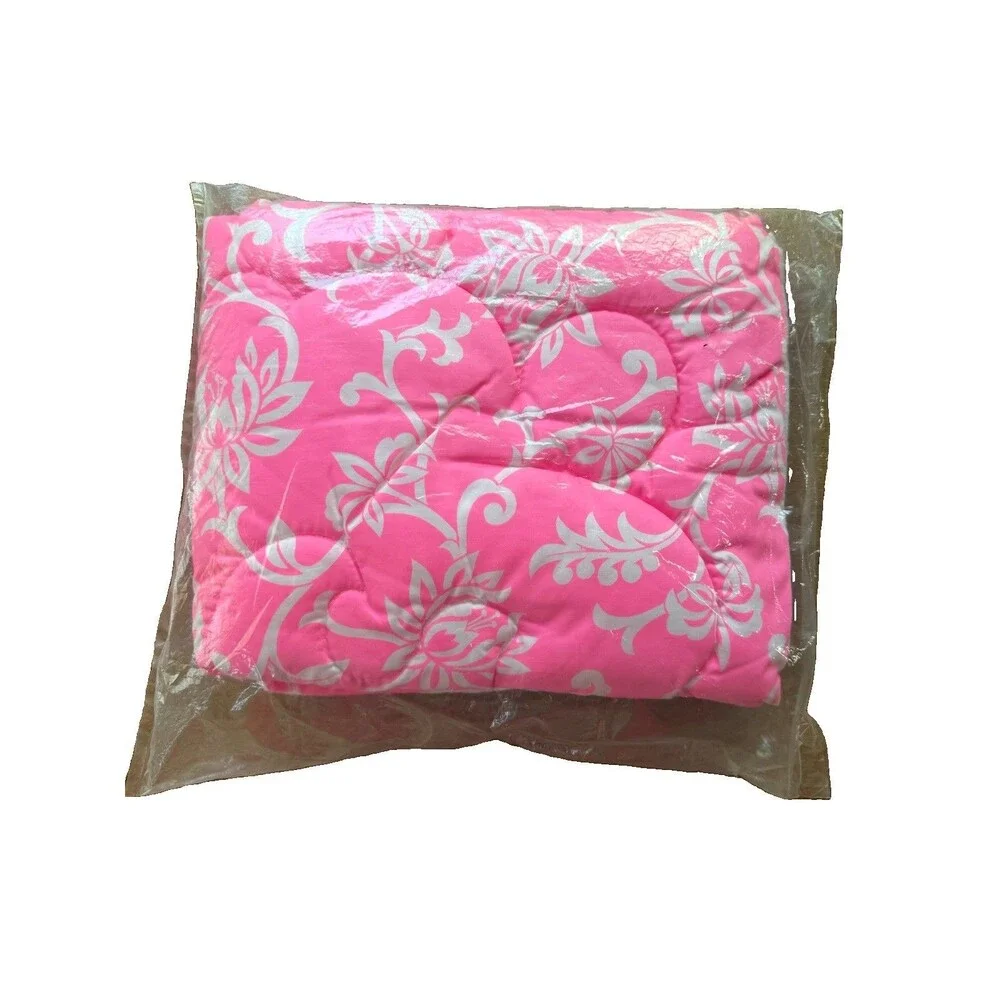 Vintage Playco Hawaii Hali'i Pepe baby blanket comforter cover Pink Brand New